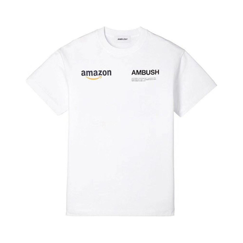 AMBUSH x Amazon 联名款 字母印花圆领短袖T恤 男女同款 12111715