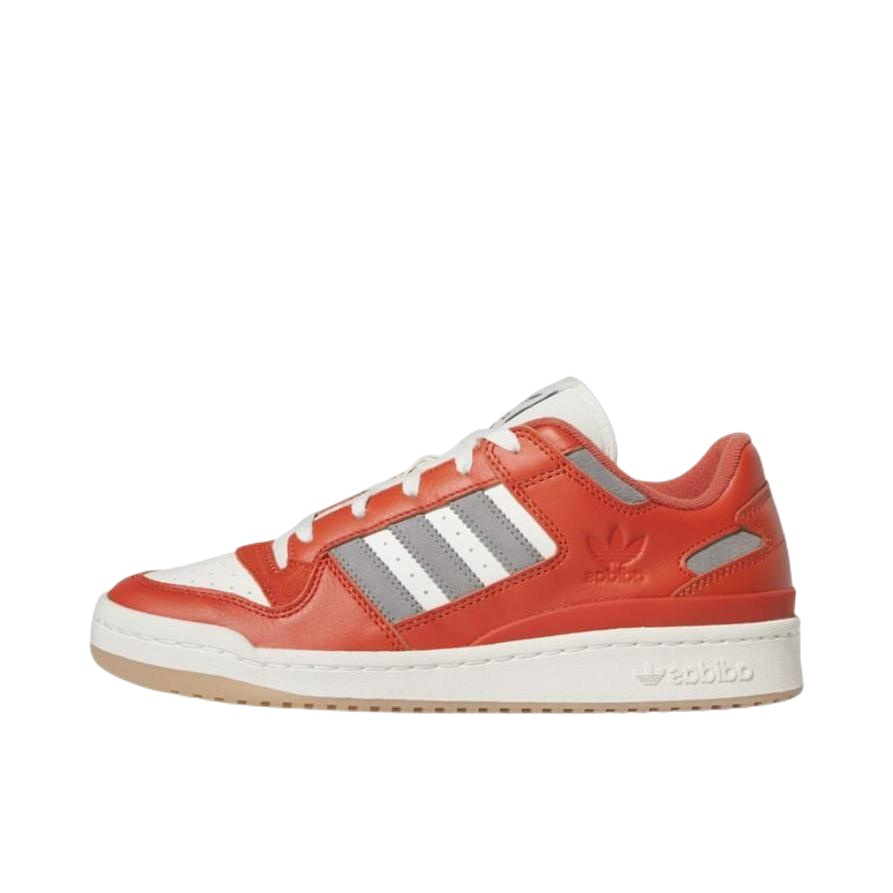 推荐商品：adidas Originals Forum 板鞋 轻便复古防滑时尚魔术贴篮球风薄底包裹性 橘红色/白色/灰色