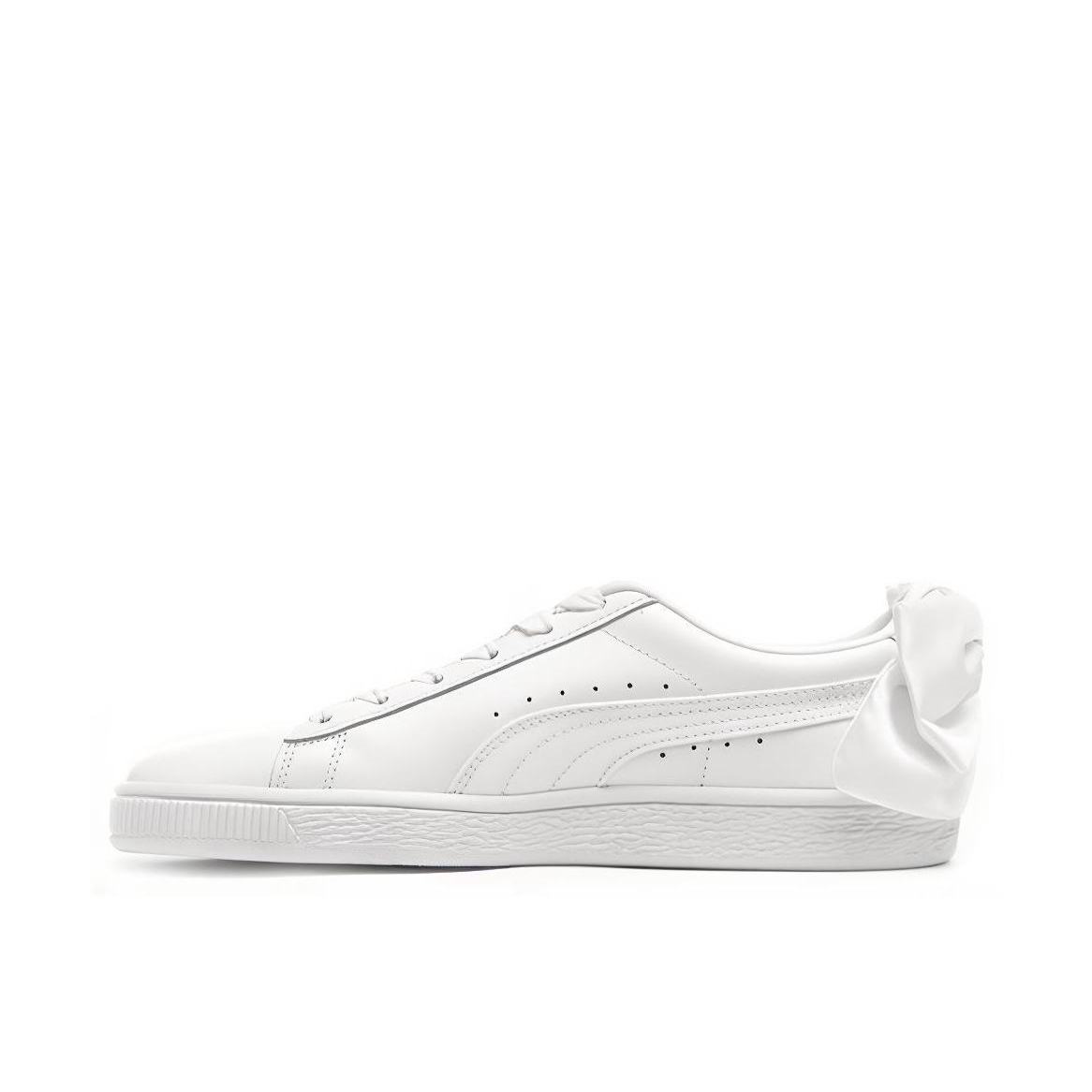 推荐商品：Puma/彪马 Basket Bow 运动休闲鞋 防滑耐磨轻便百搭合成革 WhiteSmoke 灰白