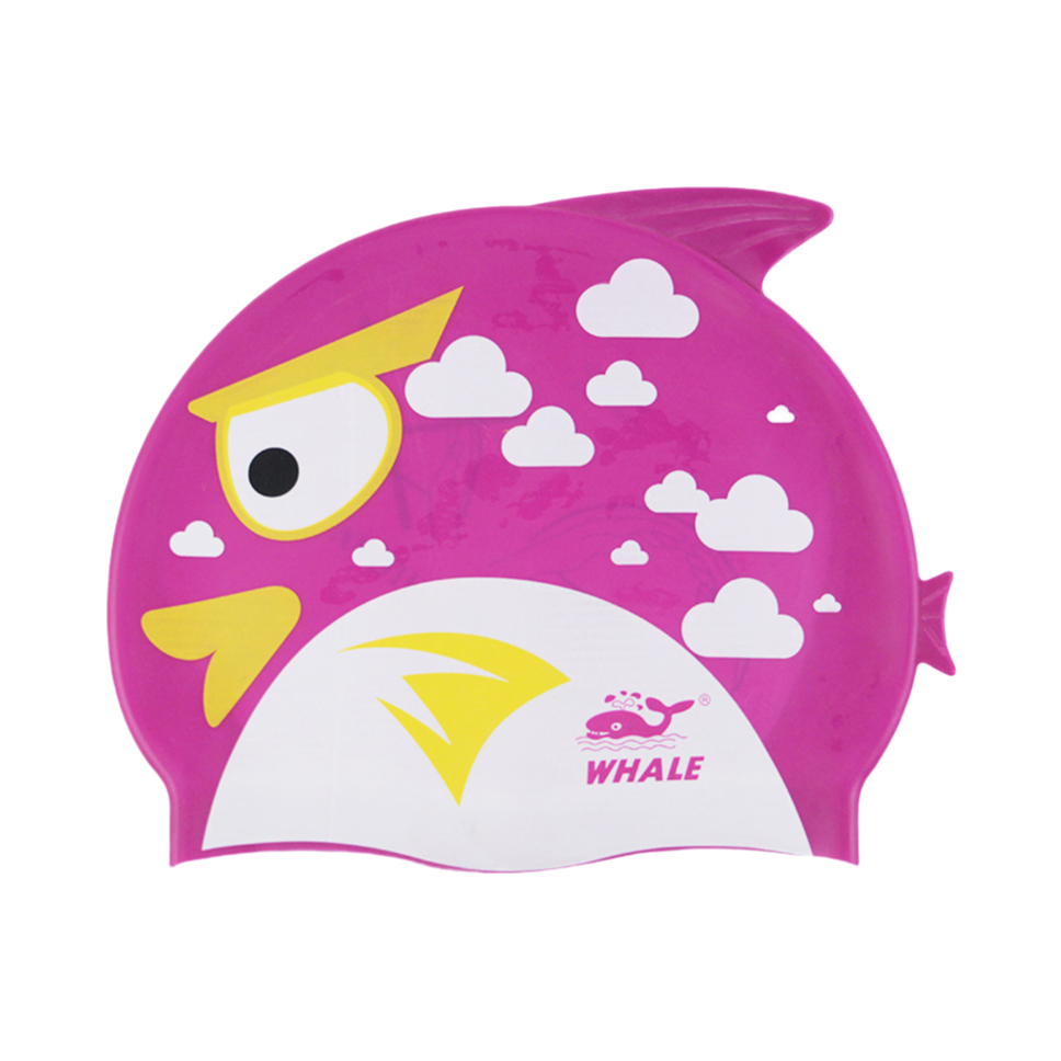 推荐商品：spring swhale/鲸鱼 卡通 防水 高弹 硅胶 泳帽 01
