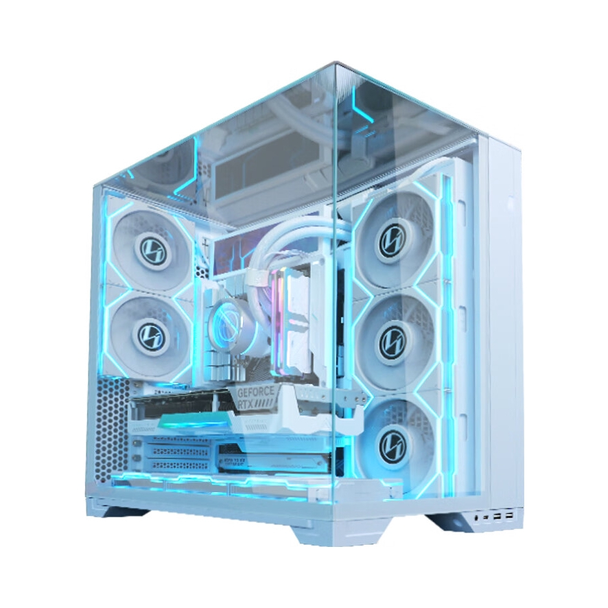 推荐商品：LIANLI/联力 O11 Vision Compact 海景房 电脑机箱 无立柱 三面玻璃
