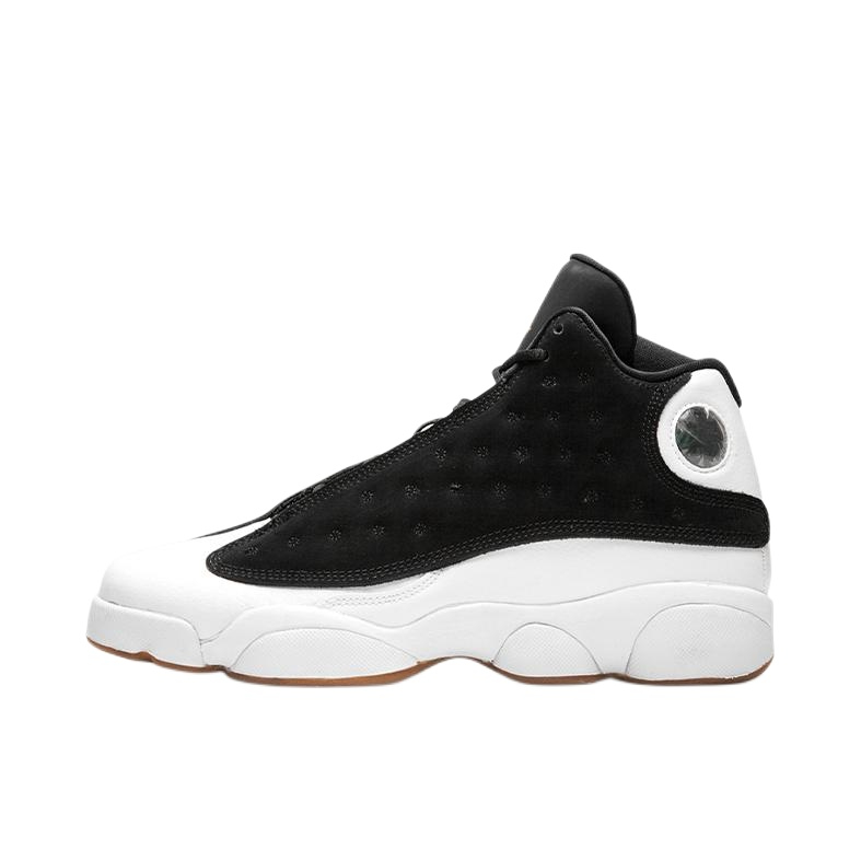 推荐商品：Air Jordan 13 篮球鞋 zoom air缓震支撑抓地减震防滑舒适拼接复古耐穿 Black White Gum 黑金咖啡