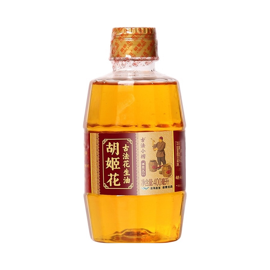 推荐商品：胡姬花 古法小榨 一级压榨 花生油 炒菜浓香榨纯正传统工艺物理压榨