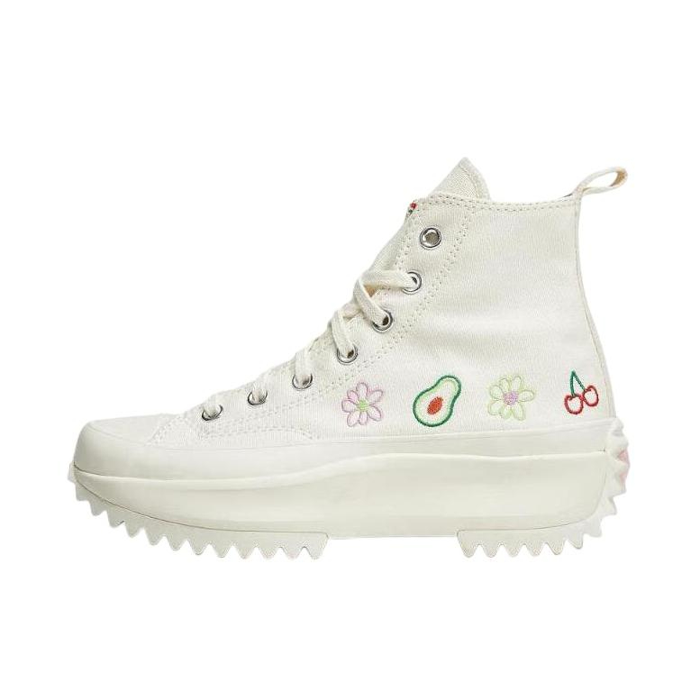 推荐商品：Converse/匡威 Run Star Hike 厚底 防滑 松糕鞋 增高鞋 运动休闲鞋 米色/印花