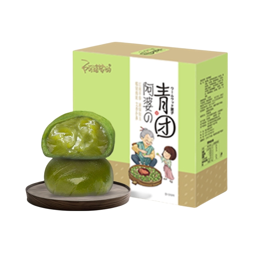 推荐商品：阿婆家的 艾草青团 240g 盒装 抹茶味