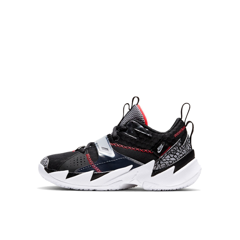 推荐商品：Jordan Why Not Zer0.3 防滑耐磨 轻便透气 舒适百搭 儿童篮球鞋 Black Cement Grey 小童/黑水泥