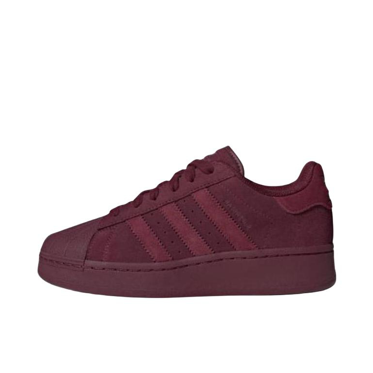 推荐商品：【宋雨琦同款】 adidas Originals Superstar 板鞋 轻便贝壳头薄底舒适百搭耐磨复古 女款/酒红色