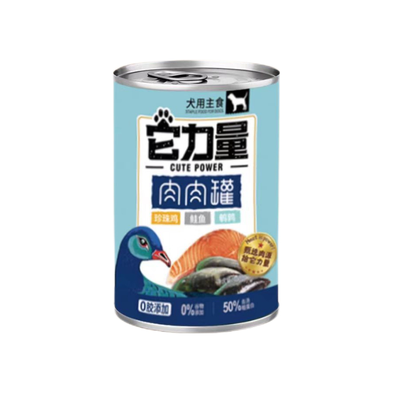 推荐商品：它力量 珍珠鸡鲑鱼鹌鹑狗主食罐拌饭高含肉营养补充