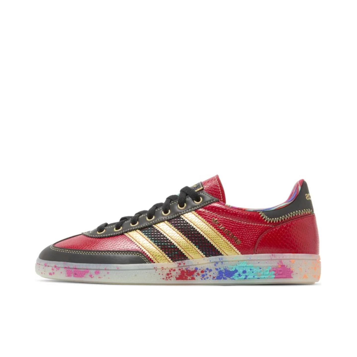 推荐商品：adidas Originals Handball Spezial 薄底鞋 T头鞋 德训鞋 板鞋 简约百搭复古轻便防滑耐磨贴合圆头耐穿 红色/彩色  