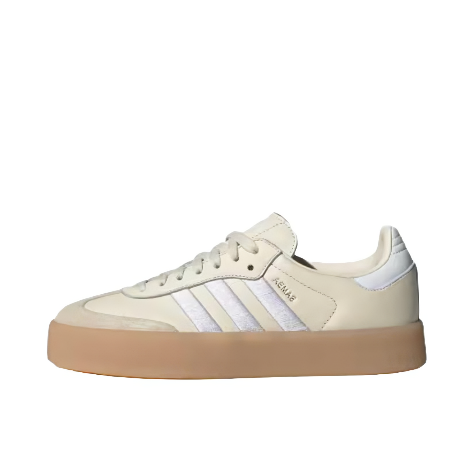 推荐商品：adidas Originals Sambae T头鞋 德训鞋 板鞋 增高包裹性合成革 幻彩白/云白/金属银