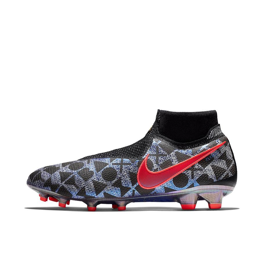 推荐商品：Nike Phantom Vision Elite DF FG 顶级 胶质长钉 天然草地 减震防滑耐磨 足球鞋 EA Sports EA联名/蓝黑橙
