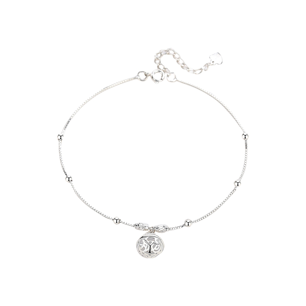 推荐商品：中国黄金 摇曳宫铃S925银脚链