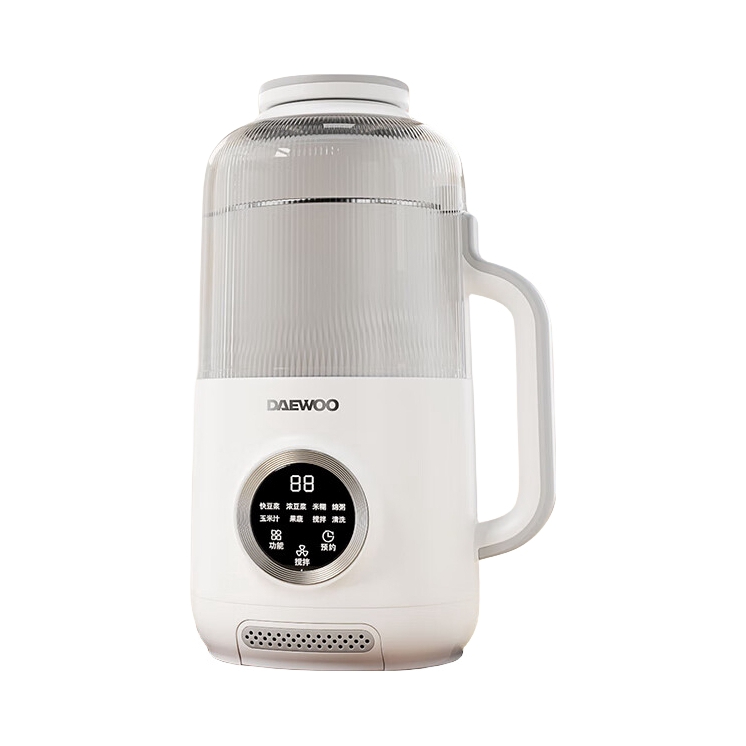 推荐商品：DAEWOO/大宇 破壁机 1.2L 免洗 免滤 防滑脚垫 免煮 免泡 五谷杂粮 焖香 细腻 可拆洗 隔音舱 降噪 彩屏 免清洗 小型