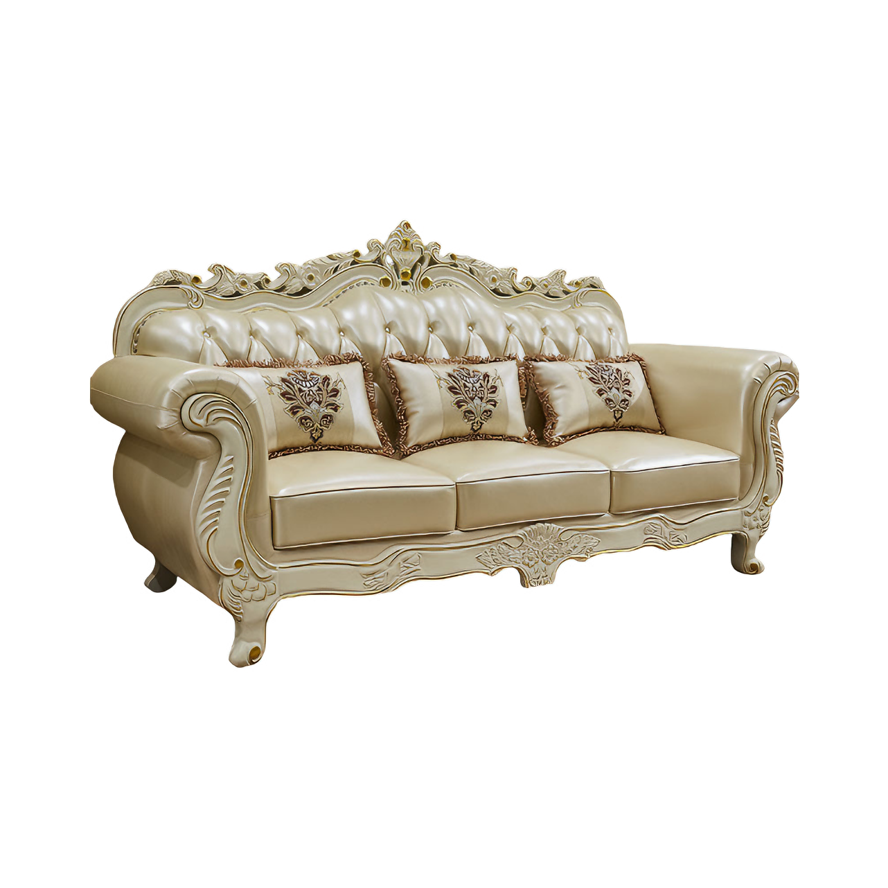 推荐商品：艾米河 欧式轻奢风 真皮 皮艺沙发