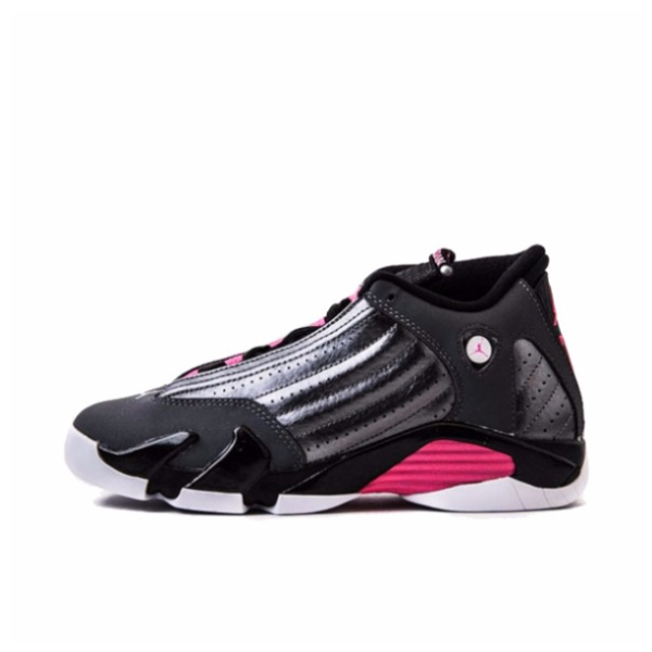 推荐商品：Air Jordan 14 篮球鞋 zoom air缓震包裹性支撑防滑耐磨复古简约 Hyper Pink 黑红灰