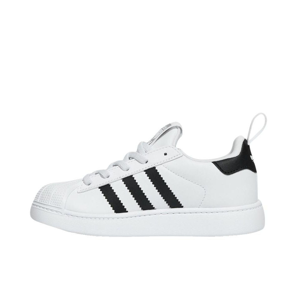 推荐商品：adidas Originals SUPERSTAR QUICKON 板鞋 系带圆头 大童/白色