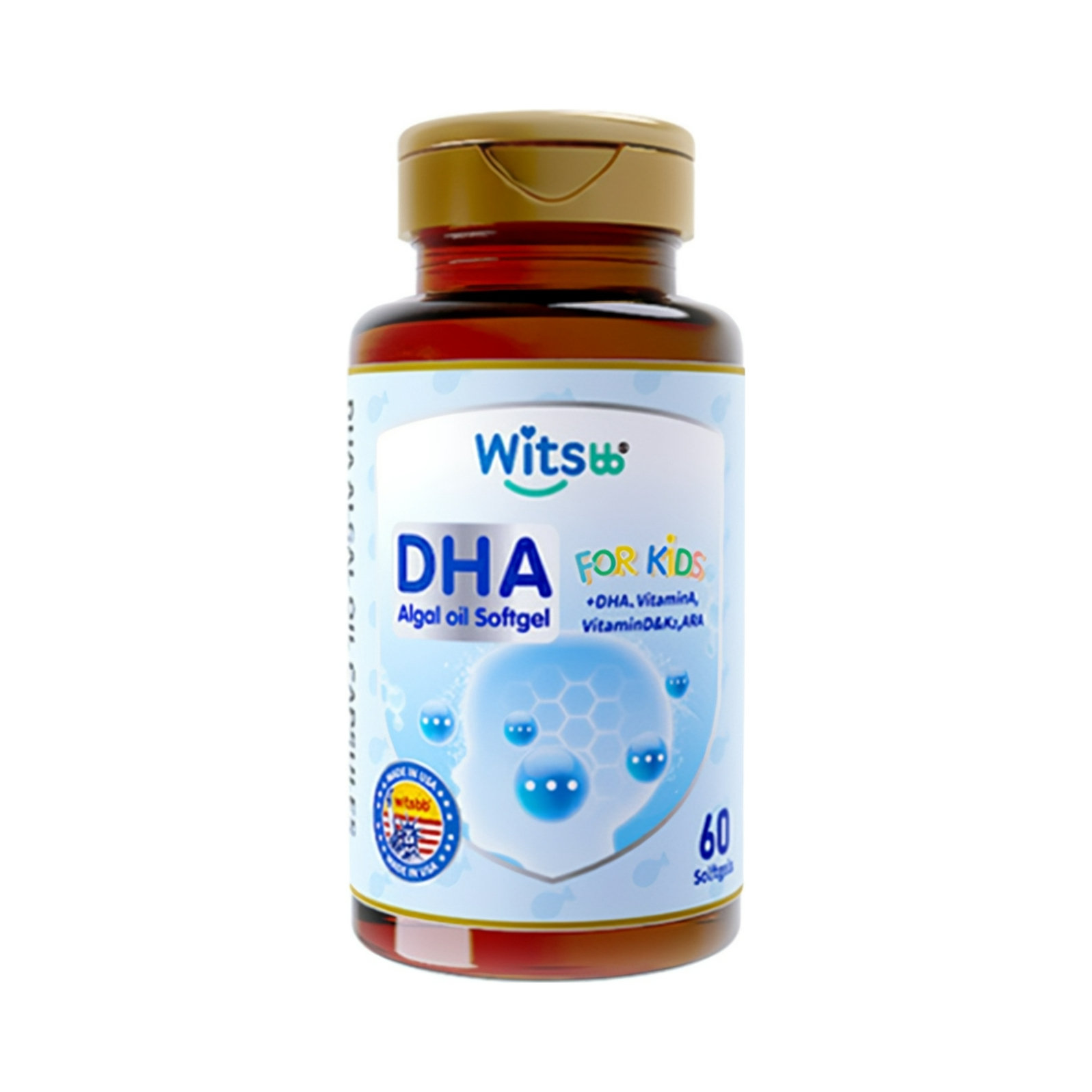 推荐商品：健敏思/Witsbb 婴幼儿多效无敏藻油DHA软胶囊好吸收非鱼油
