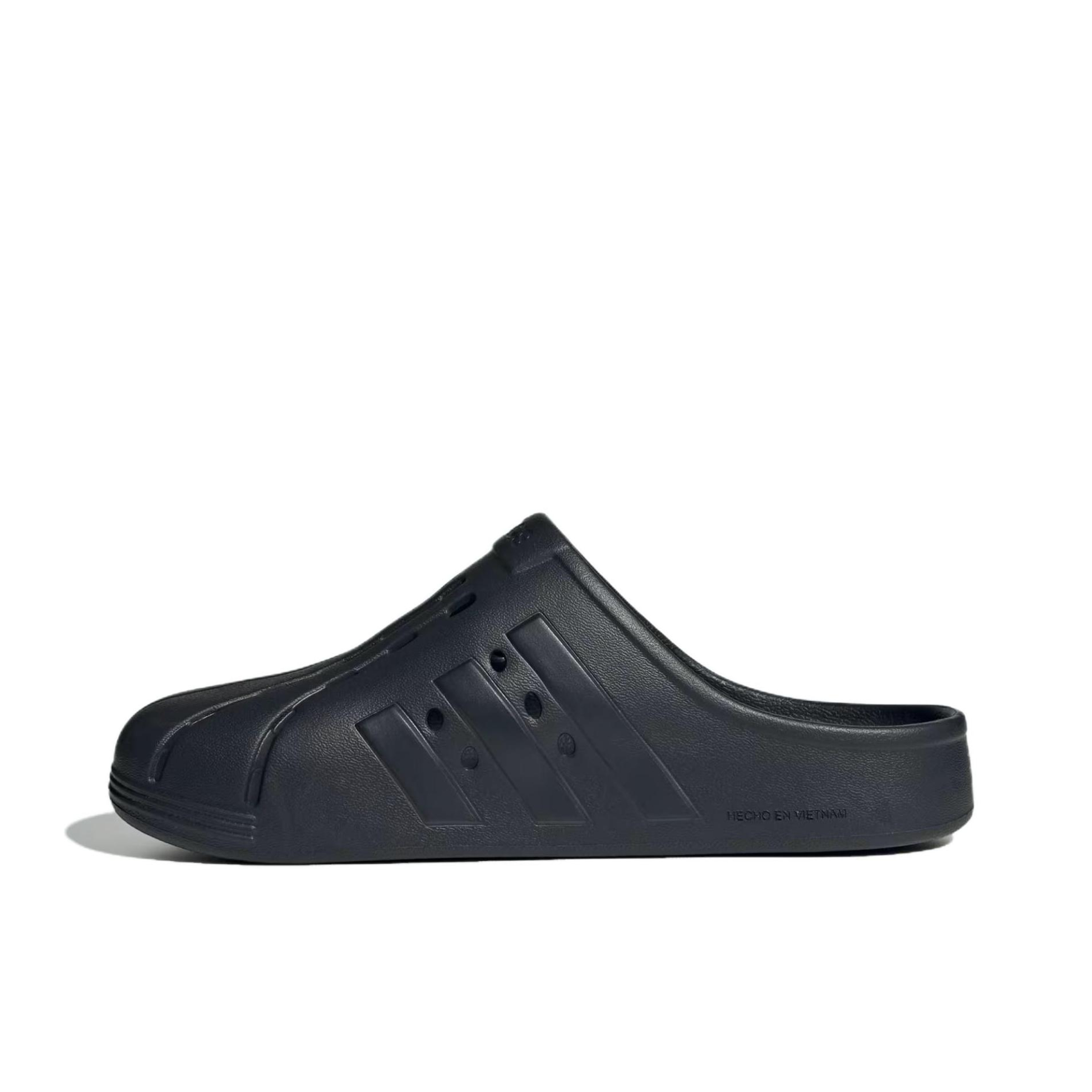 推荐商品：adidas Adilette Clog 舒适百搭 防滑耐磨 运动 一字 外穿 拖鞋 纯黑色