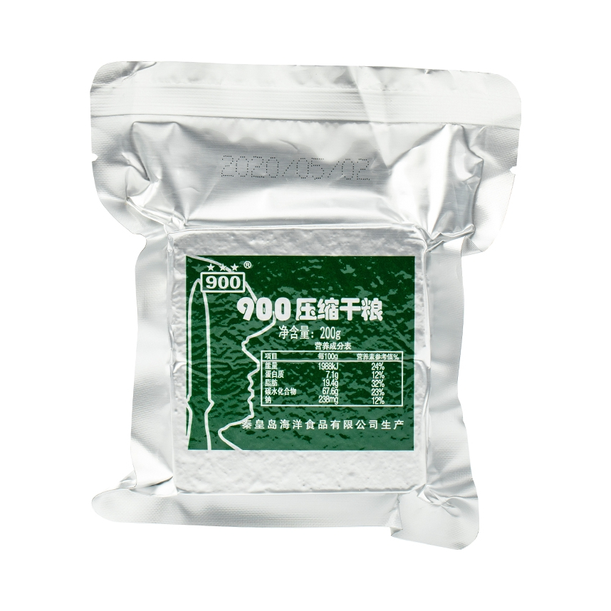 推荐商品：900 900型 压缩干粮饼干 袋装 应急饱腹储备高能量充饥抗饿无添加蔗糖 200g