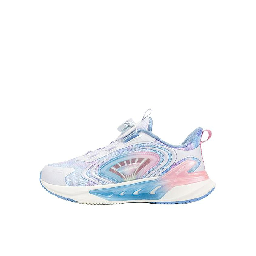 推荐商品：Xtep/特步 网面 缓震耐磨 百搭 运动鞋儿童 新白色/北极光蓝