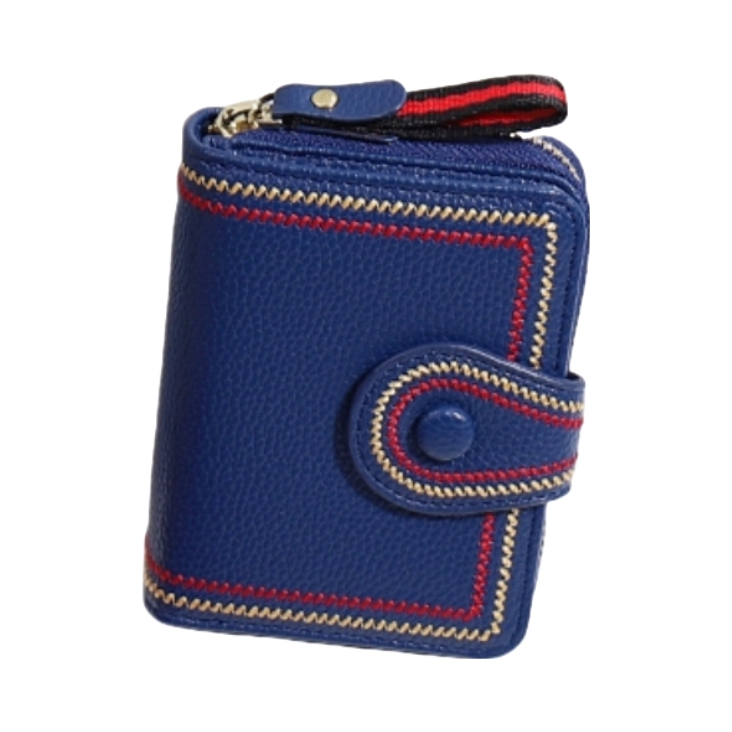 推荐商品：步跃伦 小众设计拉链折叠多卡位卡包钱包零钱包