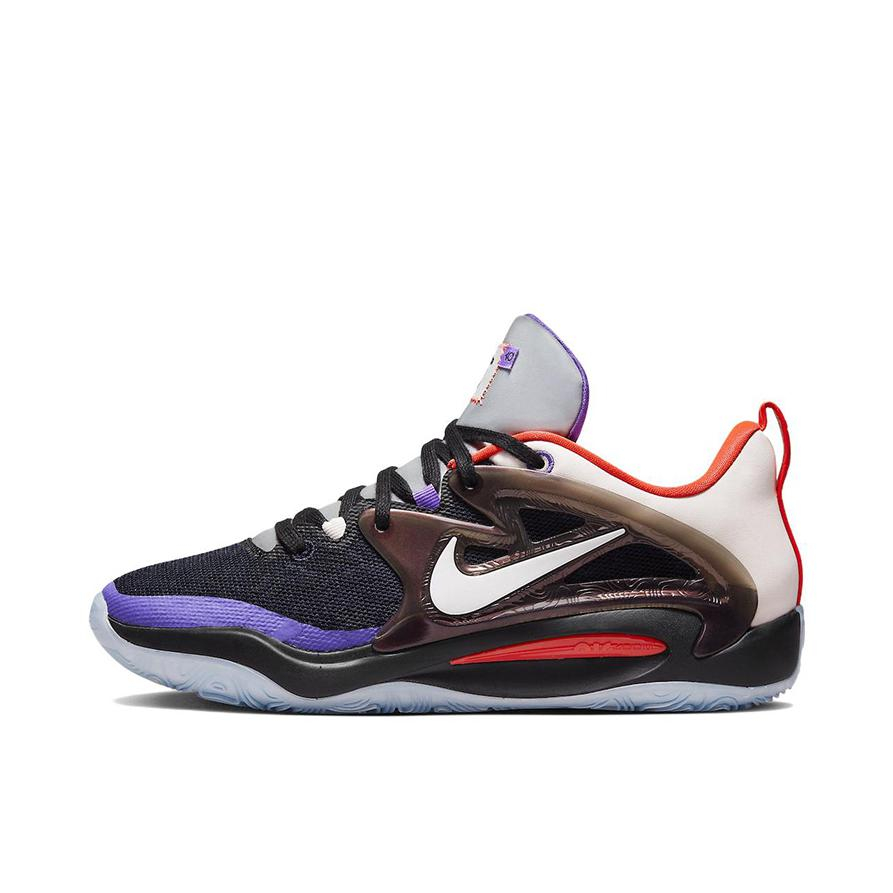 推荐商品：Nike KD 15 杜兰特 Strobel 缓震透气 防滑耐磨 圆头 包裹性 支撑 篮球鞋 国内版/黑色/紫色