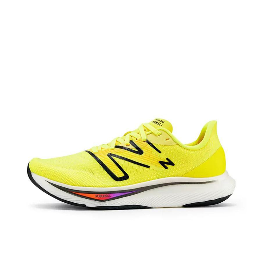 推荐商品：New Balance Fuelcell Rebel v3 跑鞋 轻便缓震防滑耐磨网面透气轻量长跑 黄色