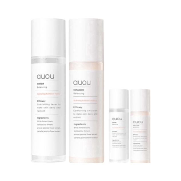 推荐商品：auou/艾遇 舒漾嫩肤水乳套装 控油去黑头干混油皮