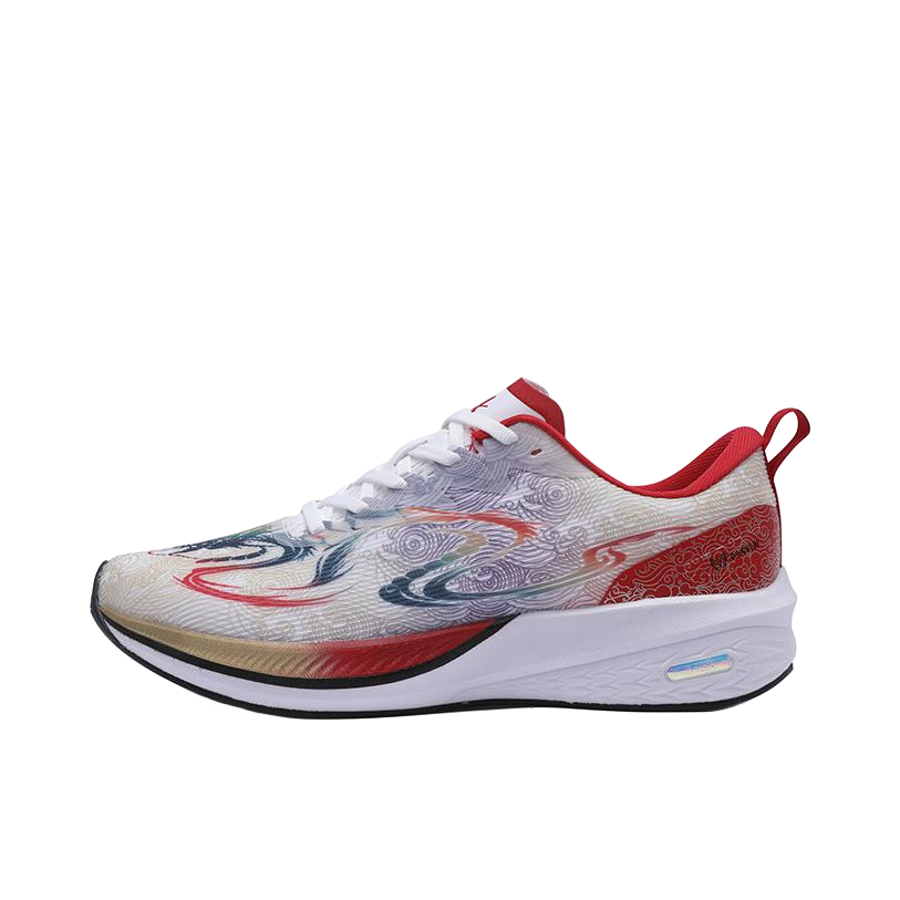 推荐商品：领跑梦想 飞翼AIR 2.0 跑鞋 缓震碳板耐磨回弹运动休闲体考稳定支撑体测训练 中国红 