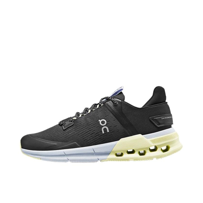 推荐商品：On/昂跑 Cloudnova Flux 时尚百搭 舒适减震 网布透气 跑鞋 黑色/黄色