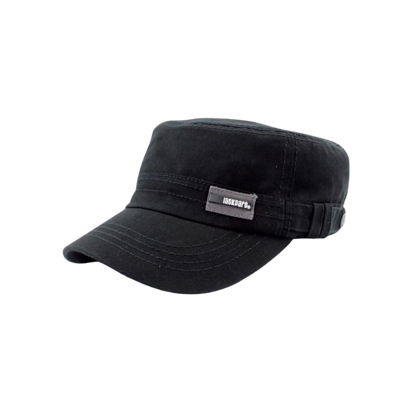 推荐商品：lackpard 户外休闲运动全棉平顶帽 JFCM-0375