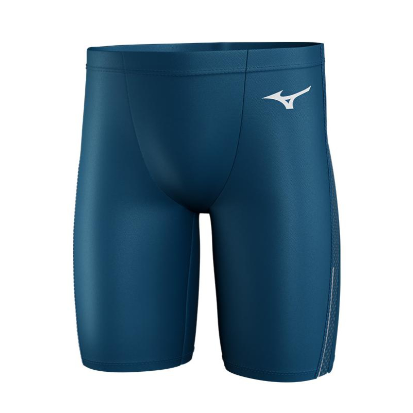 推荐商品：Mizuno/美津浓 纯色加大速干防尴尬抗氯大码男士平角泳裤 N2CBA101 帕尼兰