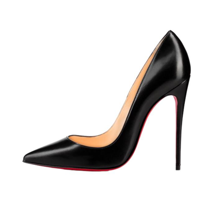推荐商品：Christian Louboutin So Kate 120 休闲简约 耐磨 尖头 皮革 套脚 细跟 高跟鞋 3130694BK01 红/黑色