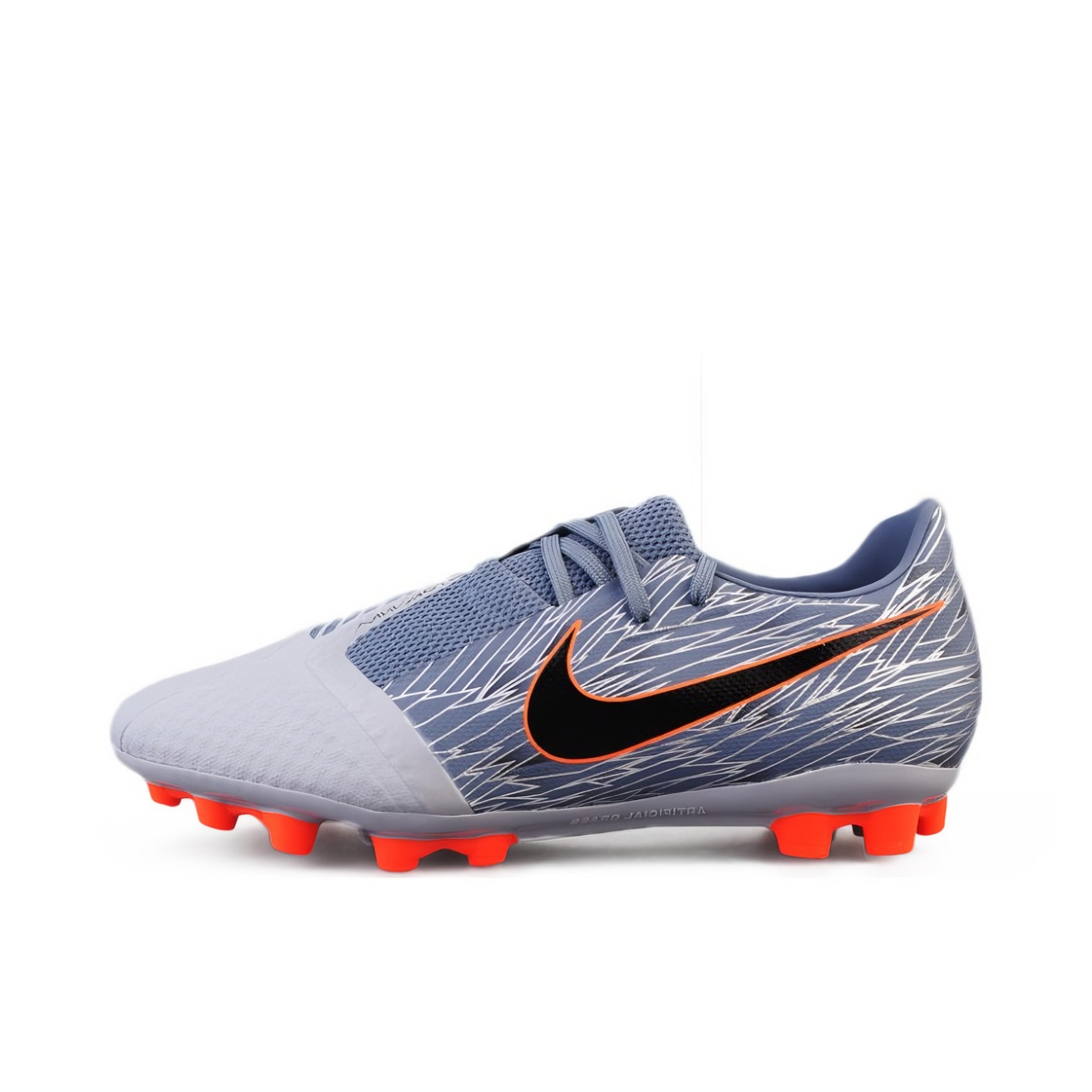 推荐商品：Nike Phantom Venom Academy AG-Pro 人造草地 防滑耐磨 轻便透气 减震 胶质短钉 圆头 跑鞋 Bright Crimson/Black 灰橙