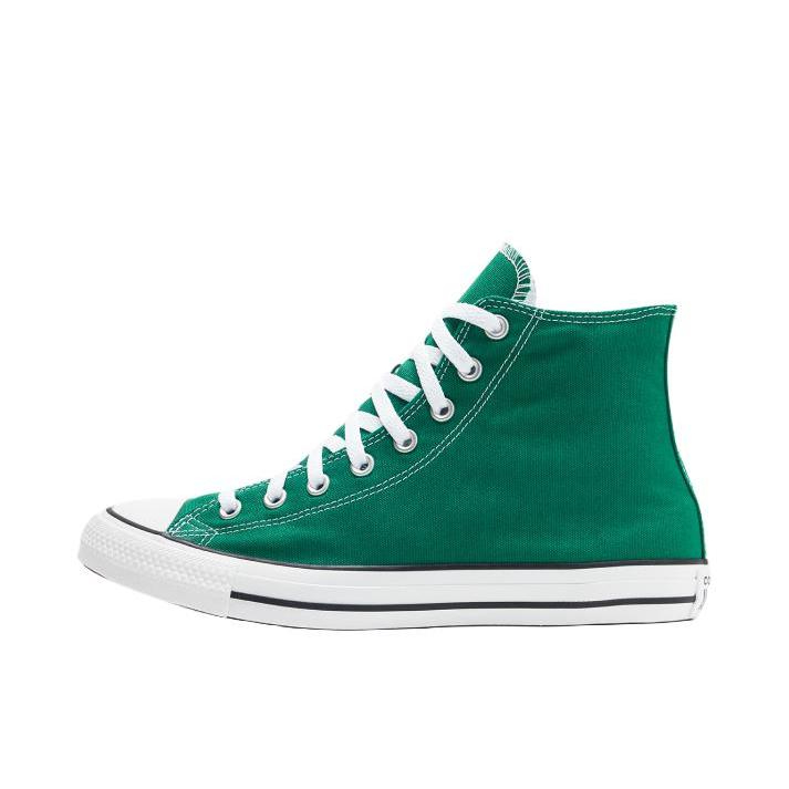 推荐商品：Converse/匡威 Chuck Taylor All Star 帆布鞋 常青款轻便防滑耐磨百搭复古圆头减震贴合高帮 青绿色/白色