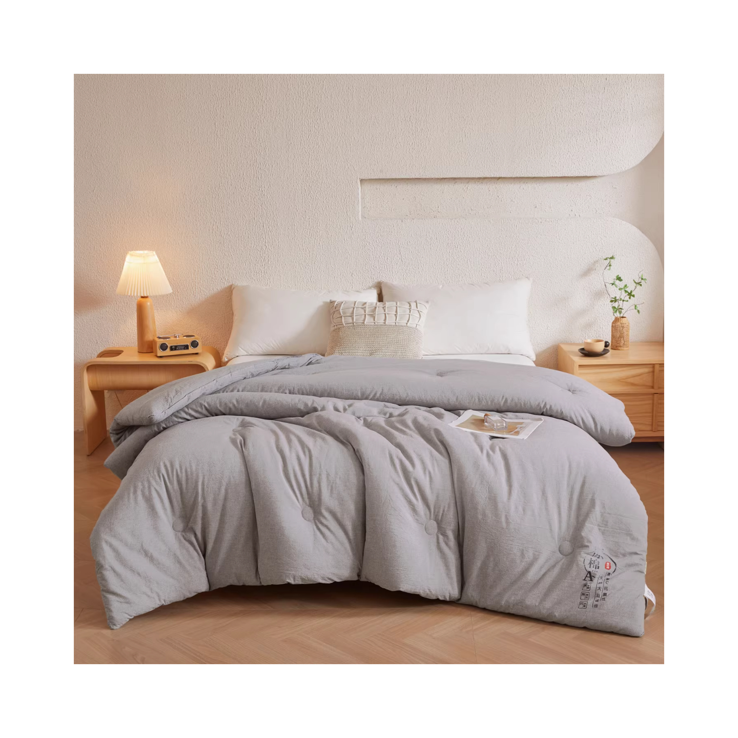 推荐商品：无印良品 升级款 A类裸睡级 原棉被面 大豆纤维被 冬被