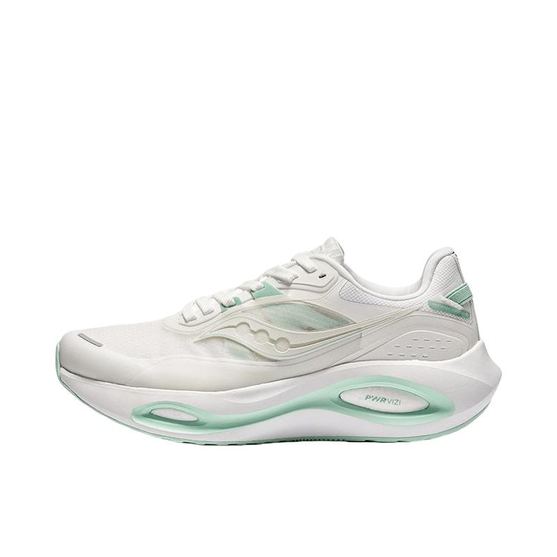 推荐商品：Saucony/索康尼 Phoenix Inferno 火鸟3 稳定支撑 缓震回弹 网布透气 软底 织物 慢跑 跑鞋 女款/白色/绿色