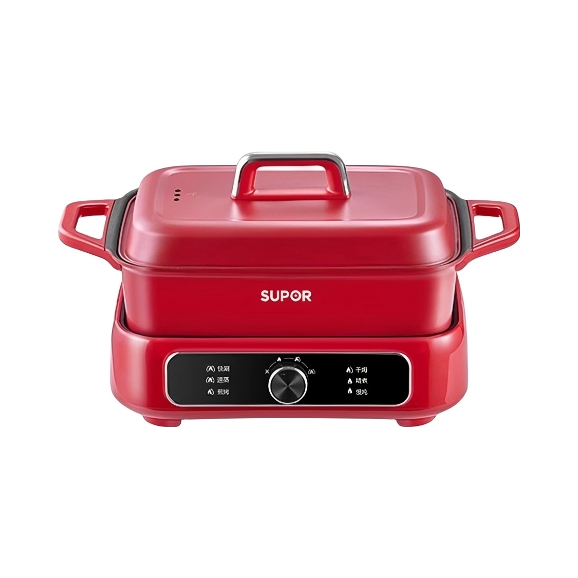 推荐商品：SUPOR/苏泊尔 多功能锅 5L 料理家用 不粘 触控 大屏 易清洗 煎烤涮一体 可拆洗 大火力 蒸煮炖涮 一锅多用 大功率 分体式