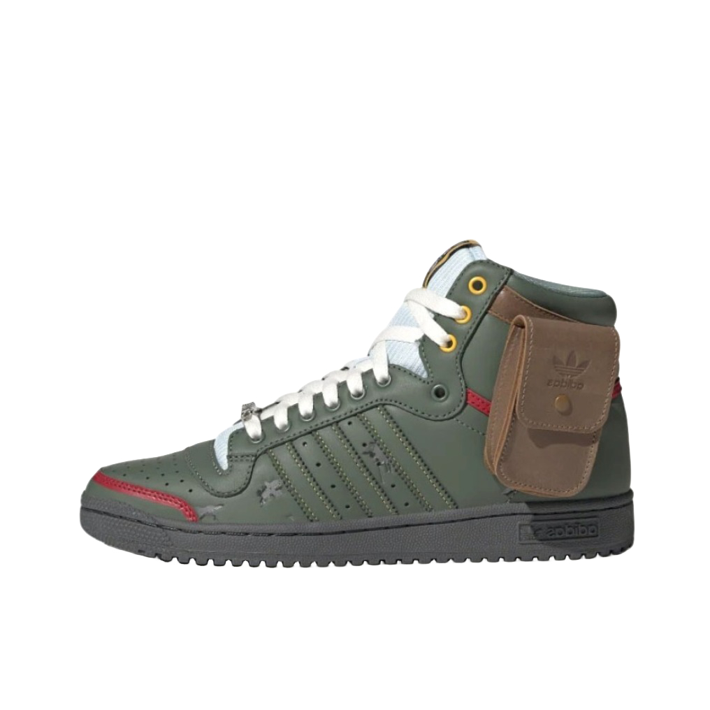 推荐商品：adidas Originals Top Ten 板鞋 防滑耐磨减震回弹轻便透气经典复古舒适潮流 Boba Fett 星球大战联名/旧绿