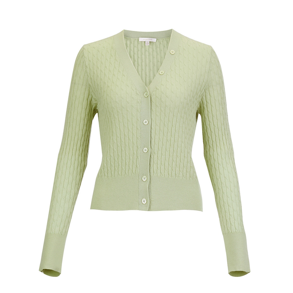 推荐商品：ellassay/歌力思  绵羊毛V领单排扣毛衣 女装 EWD343M02700 果绿