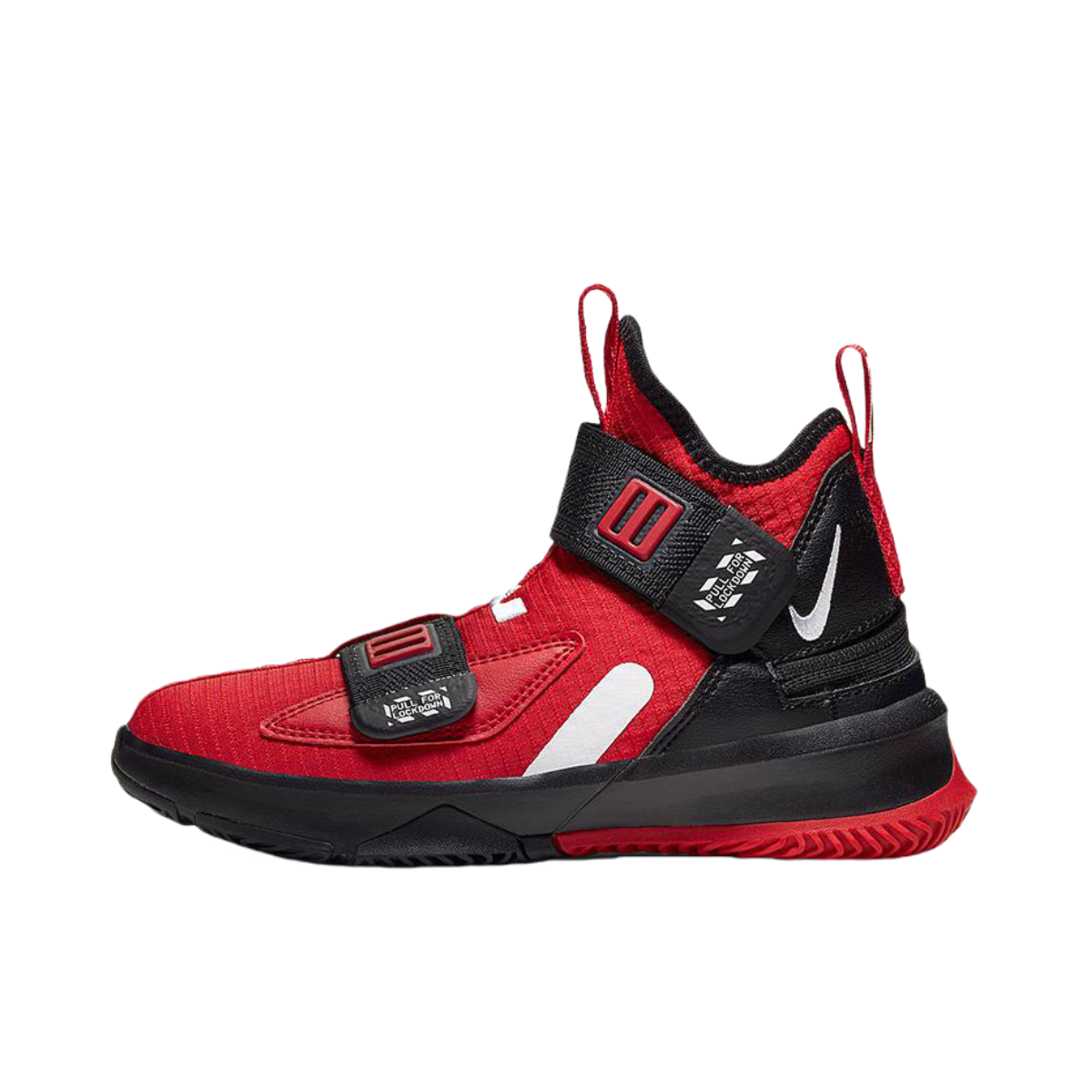 推荐商品：Nike LeBron Soldier 13 耐磨 儿童篮球鞋 小童/红色/黑色