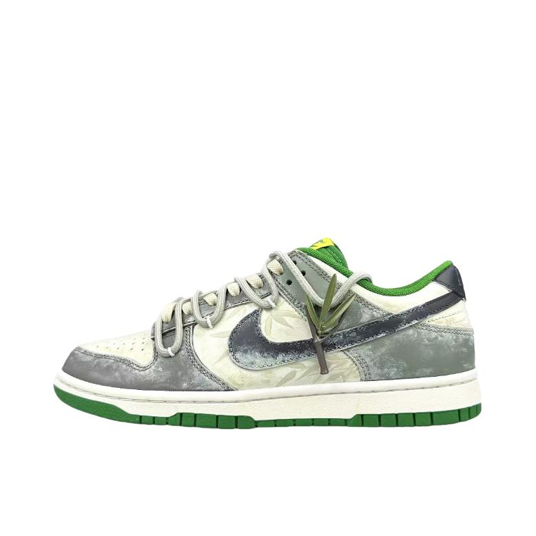 推荐商品：【定制球鞋】 Nike Dunk 板鞋 平跟系带防滑耐磨做旧高街简约百搭潮流复古美式 咏竹