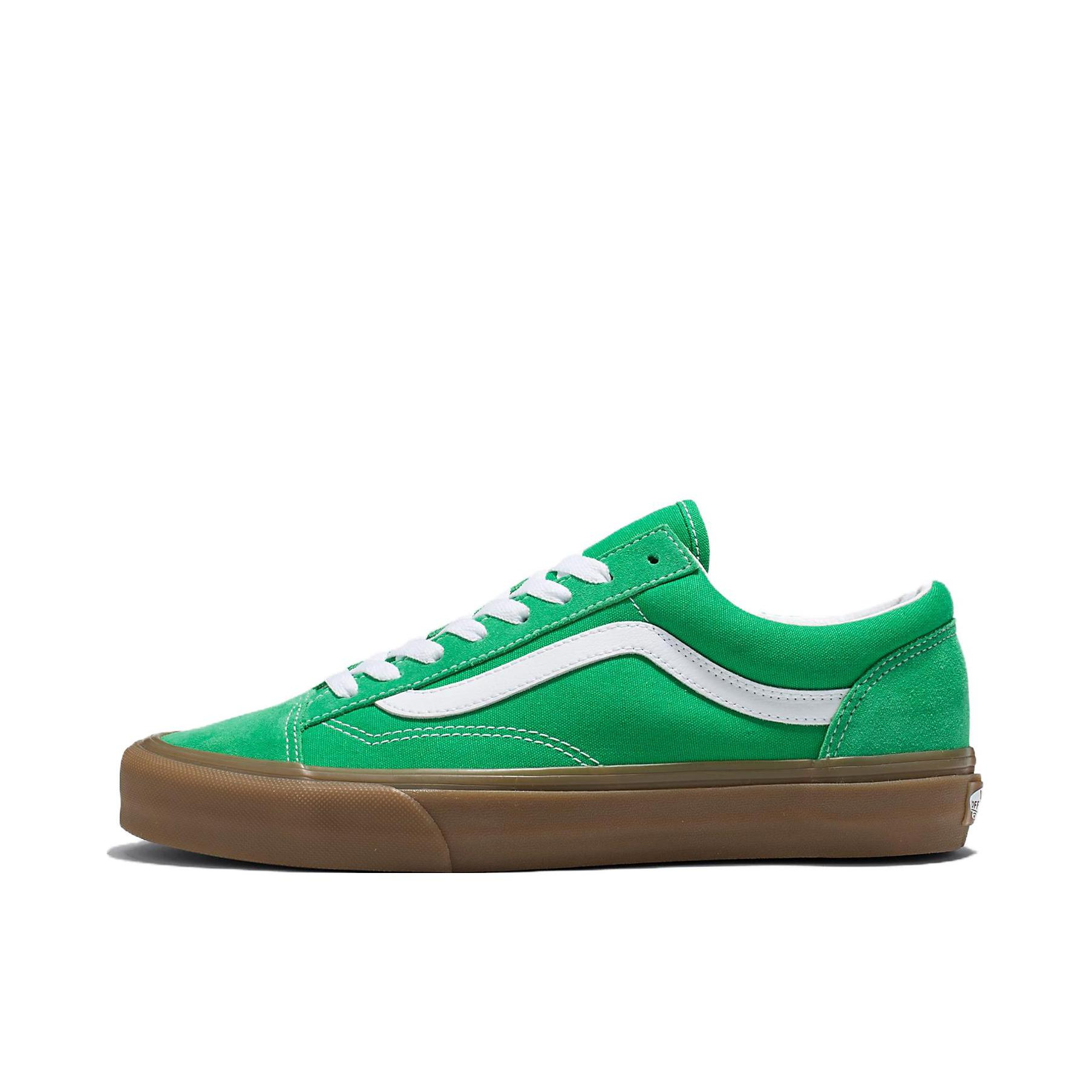 推荐商品：Vans/范斯 Style 36 滑板鞋 板鞋 舒适轻便防滑耐磨复古百搭帆布拼接防水运动 亮绿色/生胶