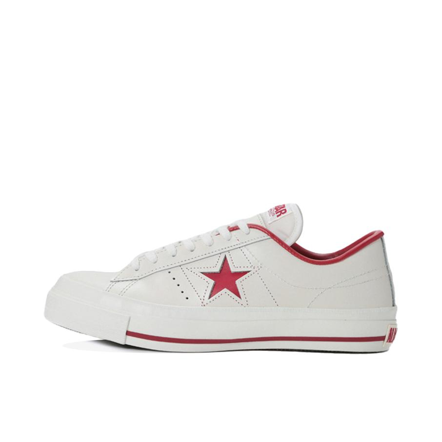 推荐商品：Converse/匡威 One Star 翻毛皮 防滑 复古 星星鞋 板鞋 白色/红色