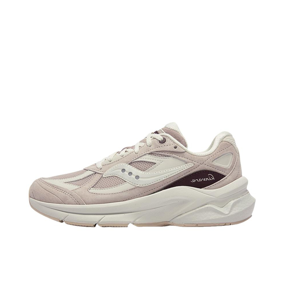 推荐商品：【彭于晏同款】 Saucony/索康尼 KINVARA PWR 运动休闲鞋 复古低帮缓震耐磨 女款/粉色/白色