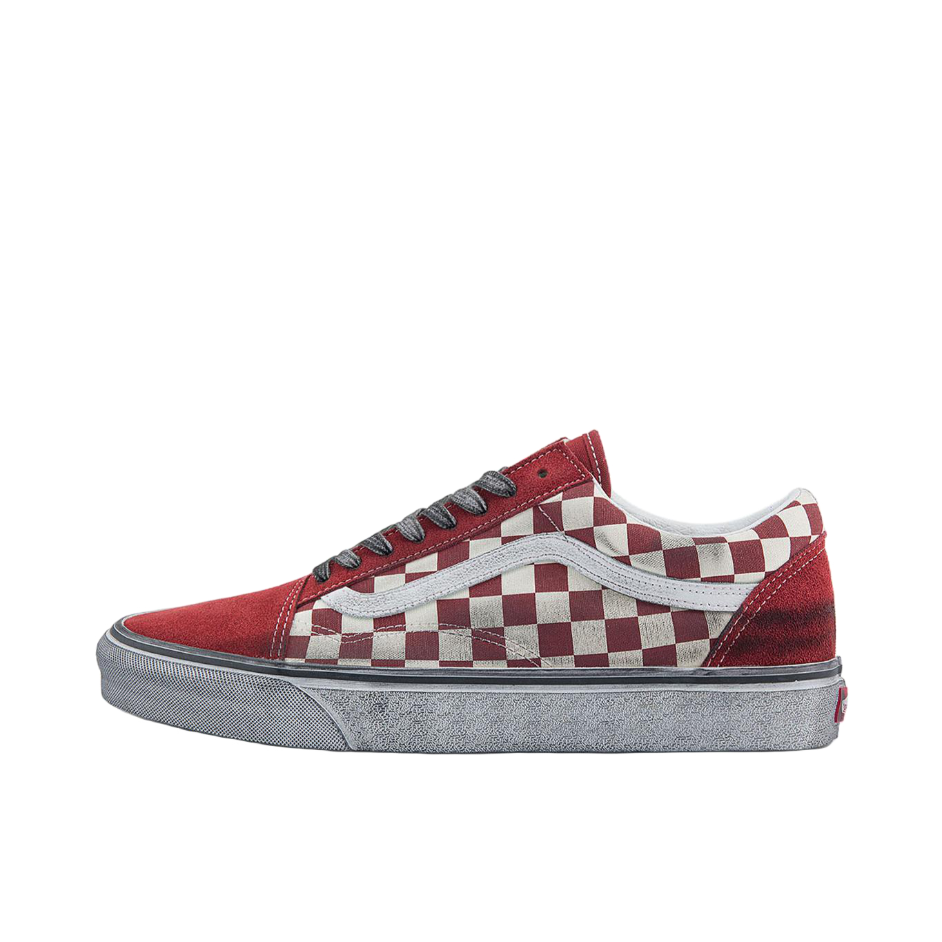 推荐商品：Vans/范斯 Old Skool 滑板鞋 板鞋 轻便防滑复古舒适经典 白红棋盘格