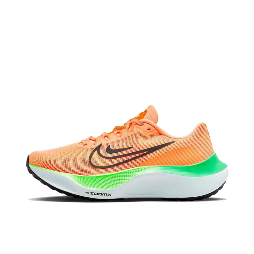 推荐商品：Nike Zoom Fly 5 跑鞋 稳定泡棉碳板舒适缓震防滑耐磨网布透气支撑回弹织物马拉松训练长跑 橘色