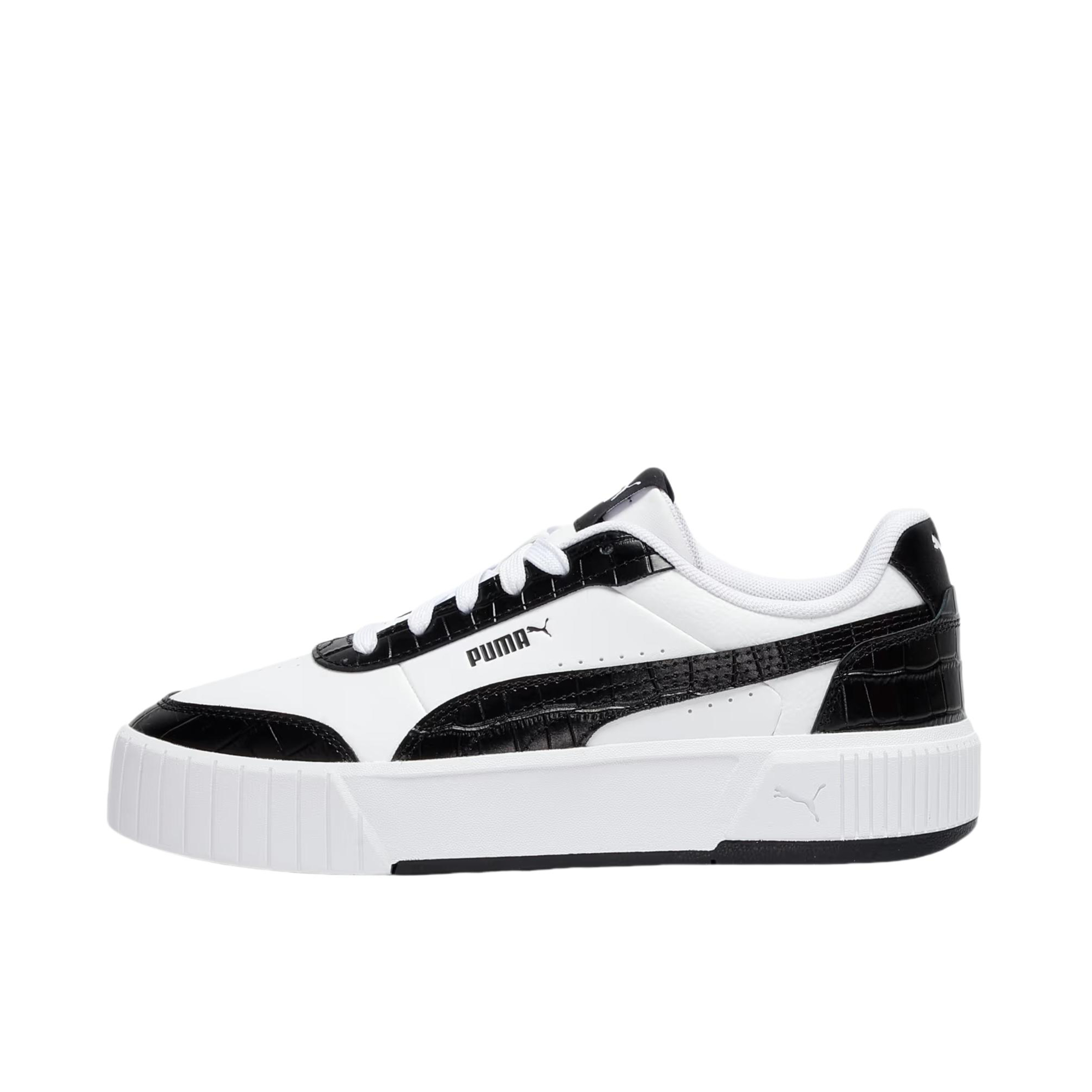 推荐商品：Puma/彪马 Carina Mia 板鞋 松糕鞋 复古运动休闲增高厚底鞋支撑贴合 女款/白色/黑色