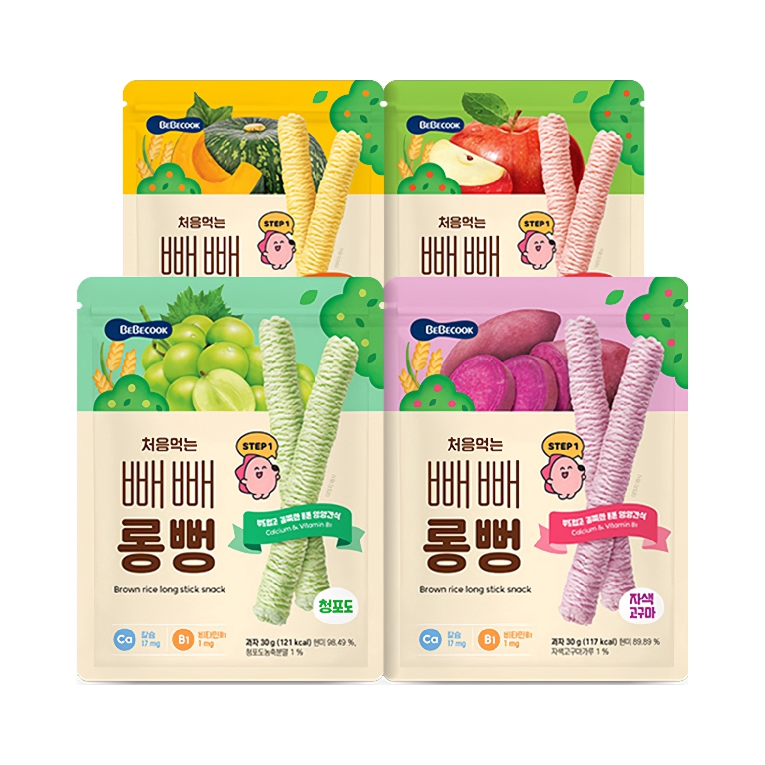 推荐商品：bebecook 长米条宝宝磨牙棒饼干健康休闲哄娃零食韩国进口无额外添加