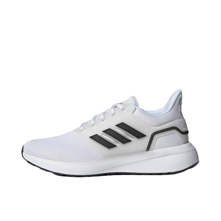 推荐商品：adidas EQ19 Run 跑鞋 缓震防滑耐磨轻便透气合成革训练 白色/黑色